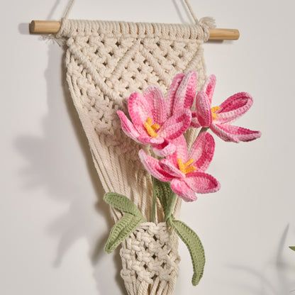 Hand-woven Tulip Bouquet Ornament - image 1