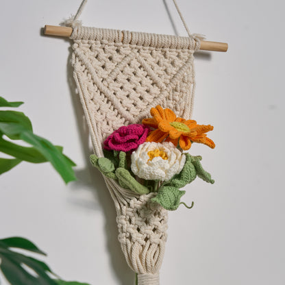 Hand-crochet Bouquet Home Decor Ornaments(5PCS) - image 3