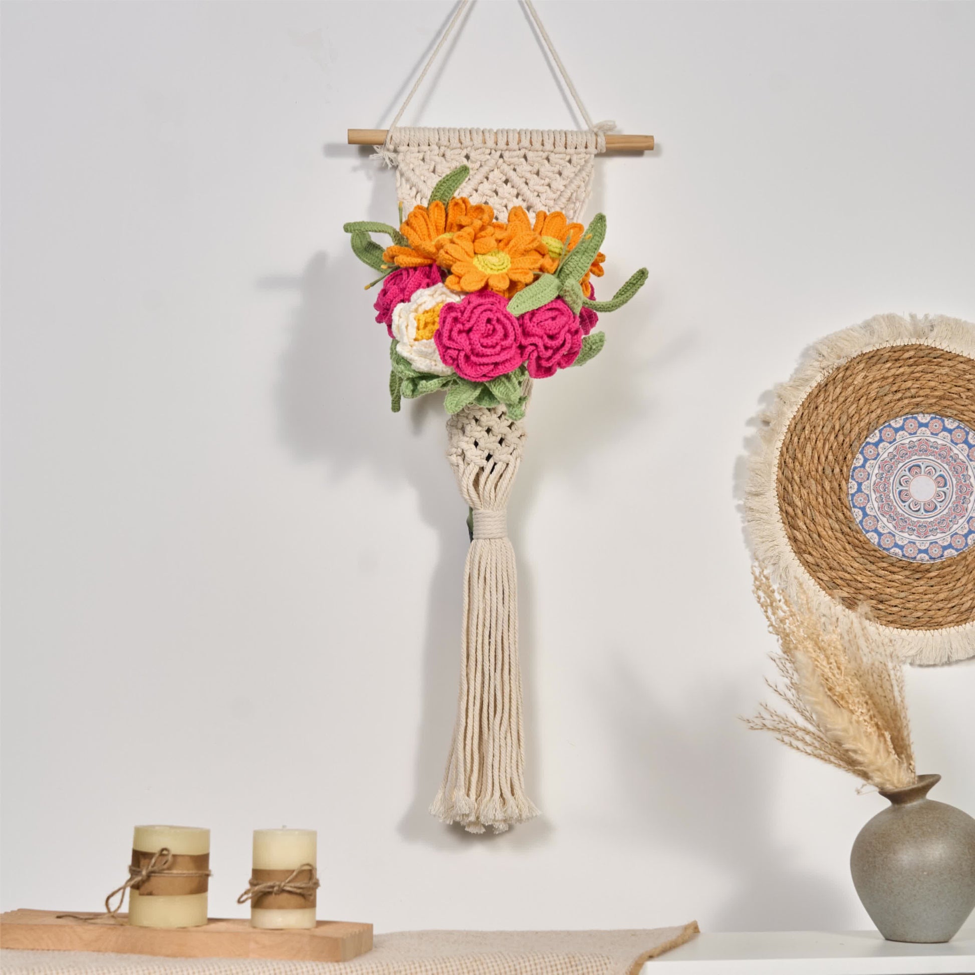 Handmade Knitted Bouquet Home Decoration(12PCS) - image 2