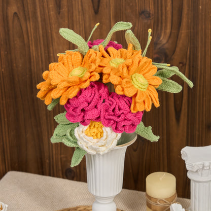 Handmade Knitted Bouquet Home Decoration(12PCS) - image 1