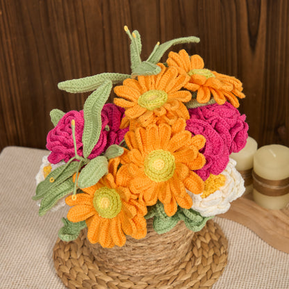 Handmade Knitted Bouquet Home Decoration(12PCS) - image 5
