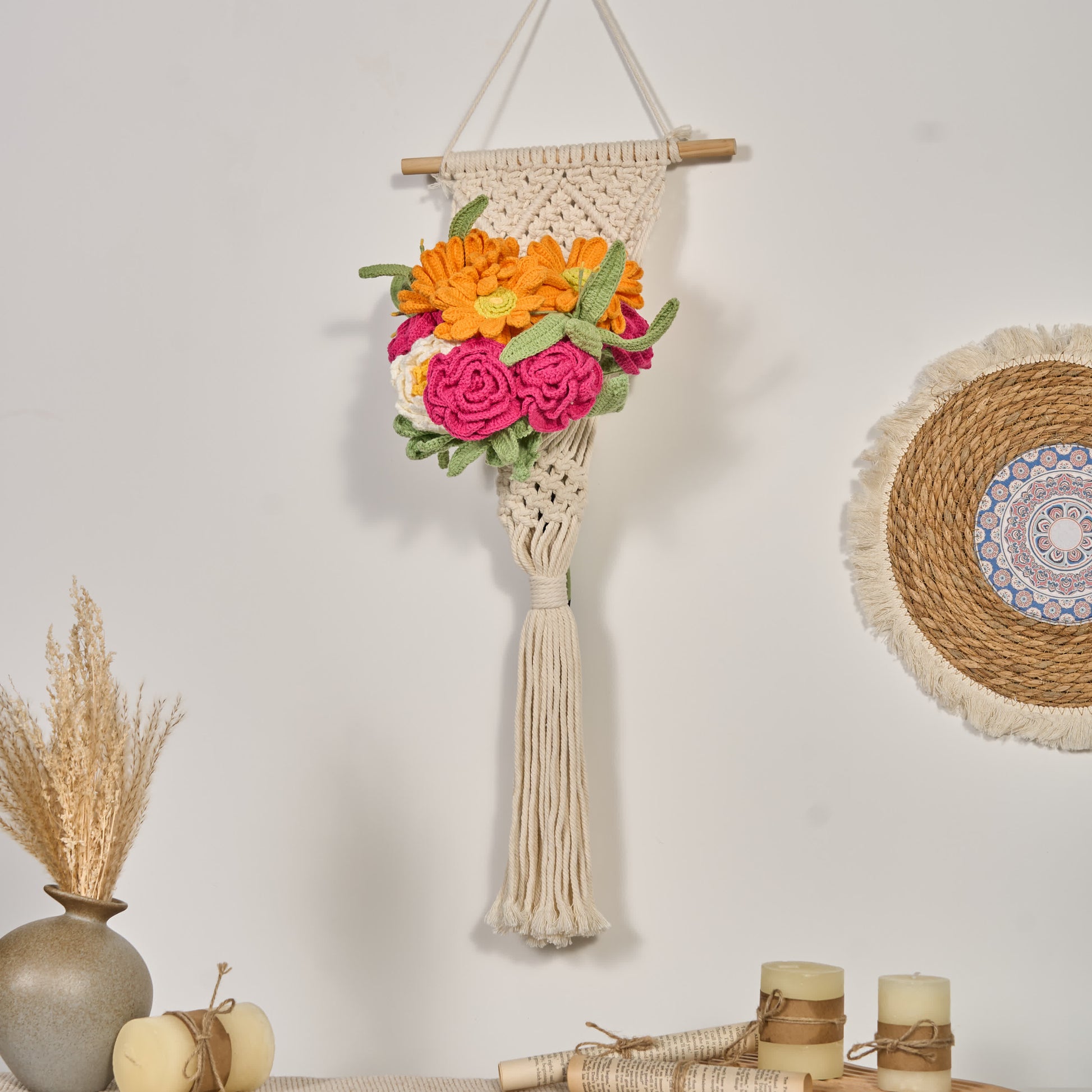 Handmade Knitted Bouquet Home Decoration(12PCS) - image 3