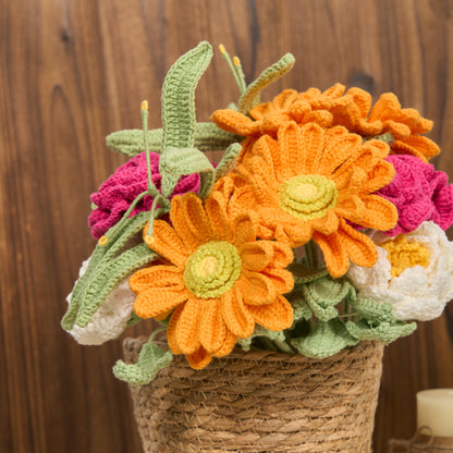 Handmade Knitted Bouquet Home Decoration(12PCS) - image 6