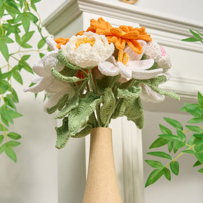 Handmade Crochet Flowers Ornament(12PCS) - image 3