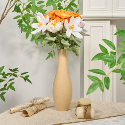 Handmade Crochet Flowers Ornament(12PCS) - image 1