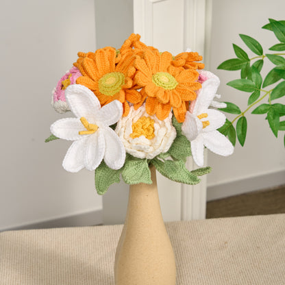 Handmade Crochet Flowers Ornament(12PCS) - image 4
