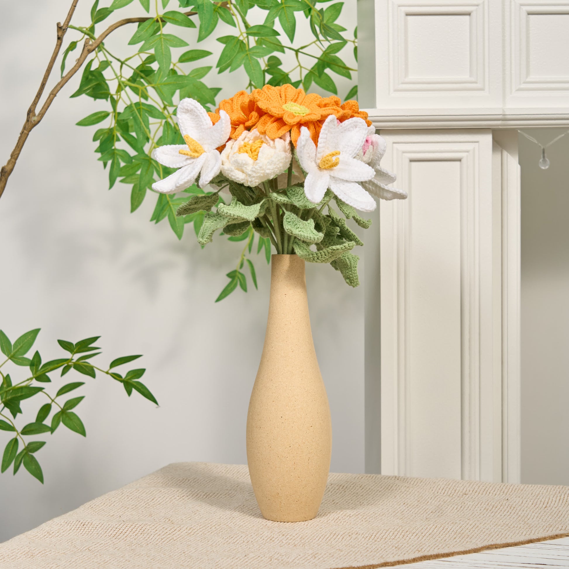 Handmade Crochet Flowers Ornament(12PCS) - image 2