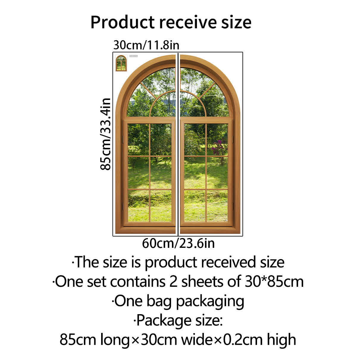 3D Window Scenery Self-Adhesive Wall Stickers - image 5