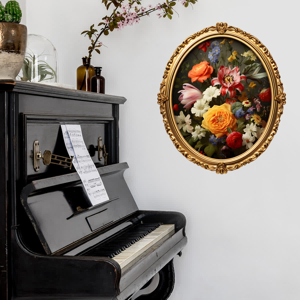 Vintage Flowers Self-Adhesive Wall Stickers - image 4