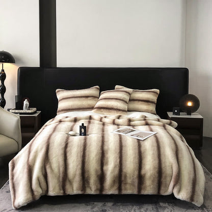 Gradient Striped Luxurious Throw Blanket - image 9