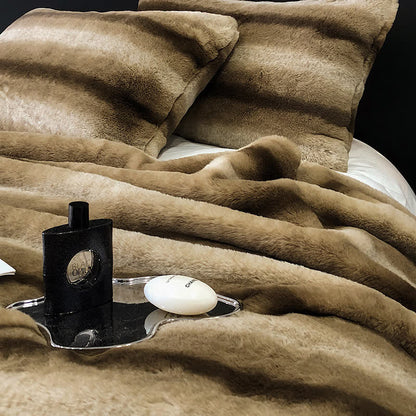 Gradient Striped Luxurious Throw Blanket - image 5