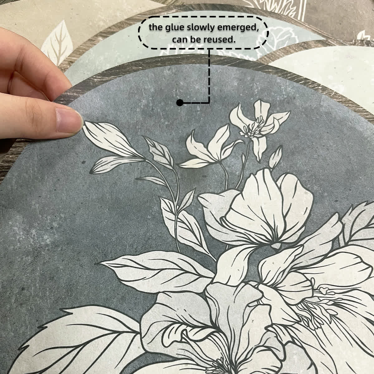 Floral Removable Hidden Adhesive Wall Stickers - image 4