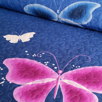 Quilted Pastoral Butterfly Bedding Set(3PCS) - image 6