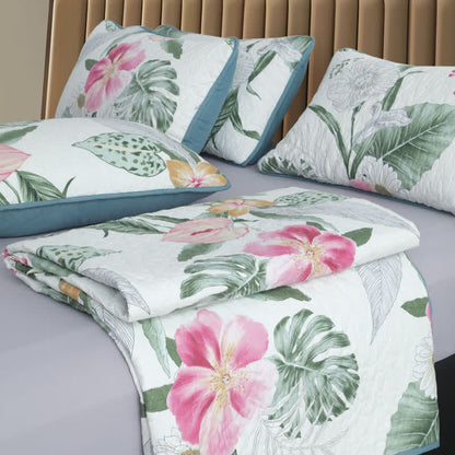 Blooming Floral Quilted Bedding Set(3PCS) - image 2