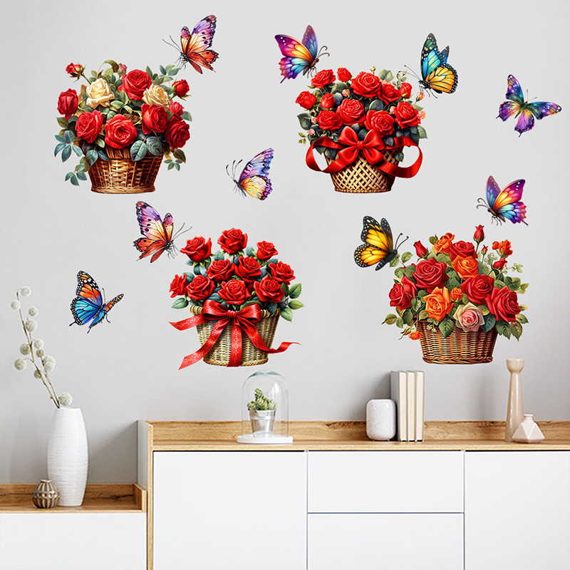 Floral Butterfly Removable Wall Stickers - image 5