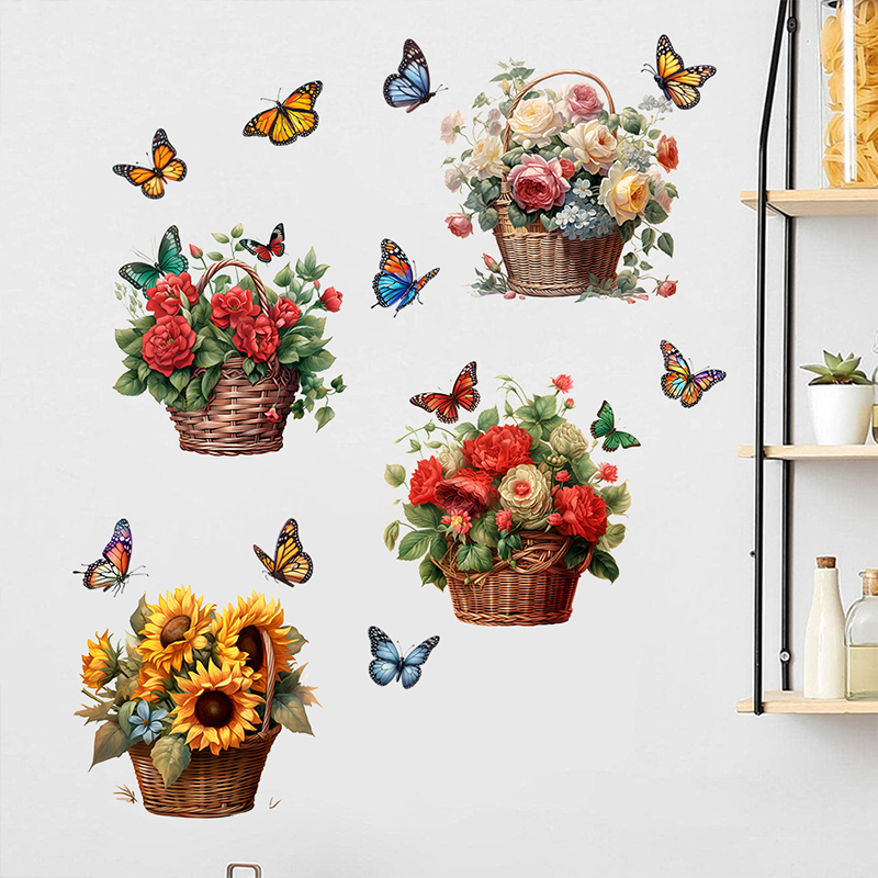 Floral Butterfly Removable Wall Stickers - image 14