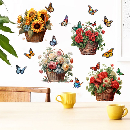 Floral Butterfly Removable Wall Stickers - image 13