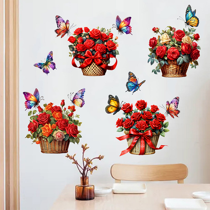 Floral Butterfly Removable Wall Stickers - image 7