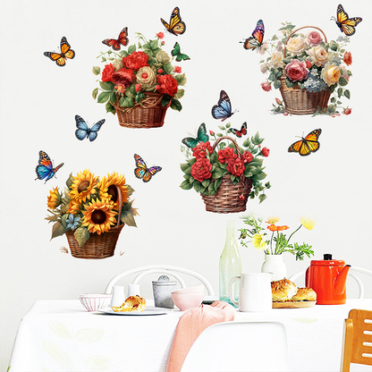 Floral Butterfly Removable Wall Stickers - image 9