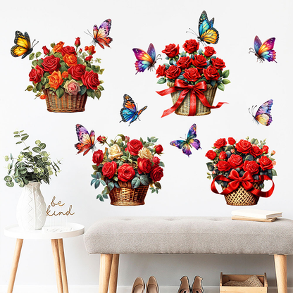Floral Butterfly Removable Wall Stickers - image 8