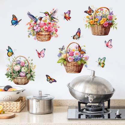 Floral Butterfly Removable Wall Stickers - image 3