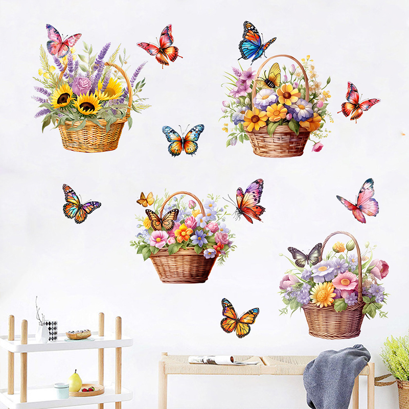 Floral Butterfly Removable Wall Stickers - image 2