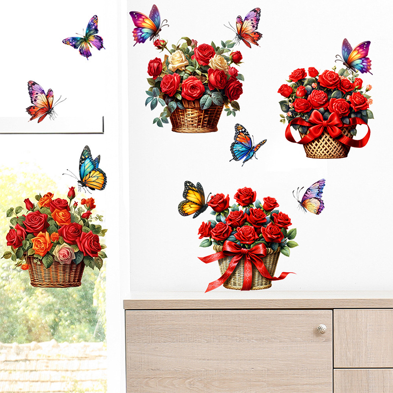 Floral Butterfly Removable Wall Stickers - image 6