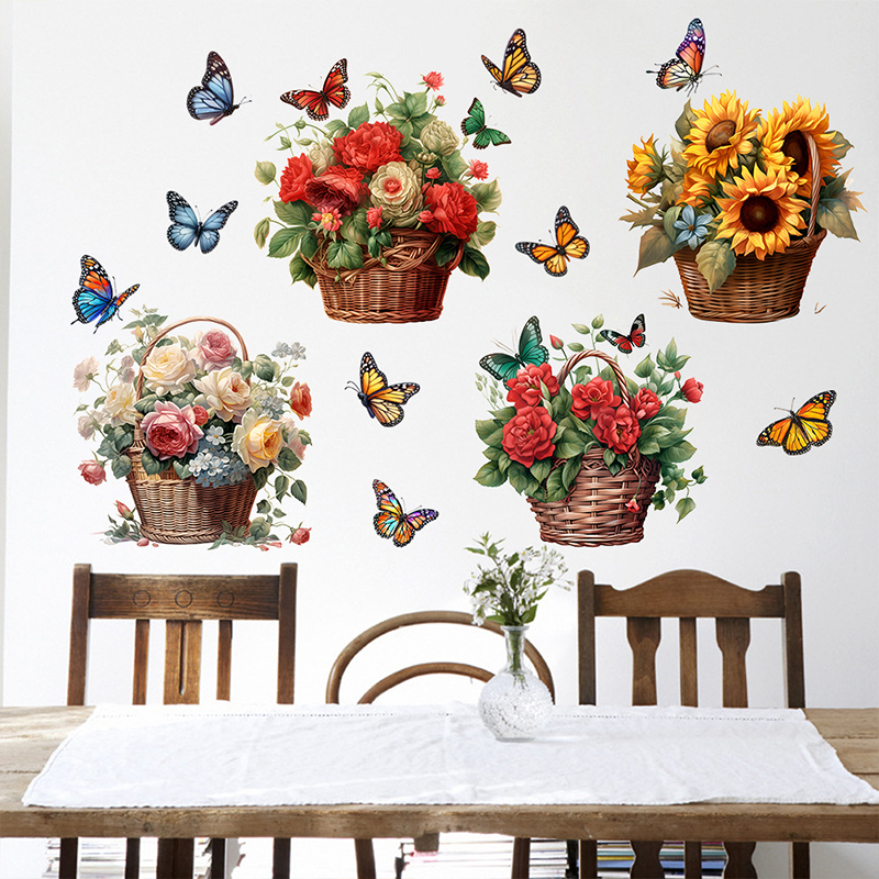 Floral Butterfly Removable Wall Stickers - image 12