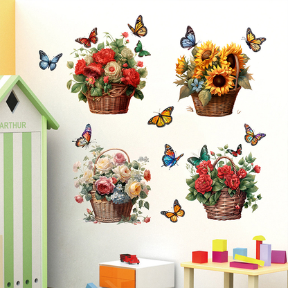 Floral Butterfly Removable Wall Stickers - image 11