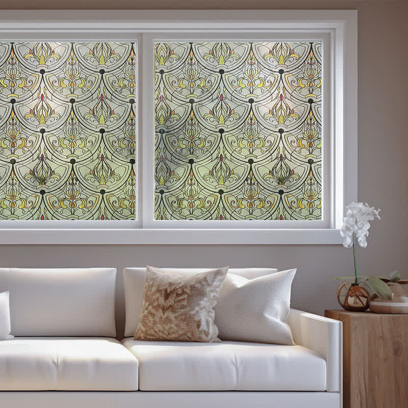 Vintage Static Window Privacy Film - image 1