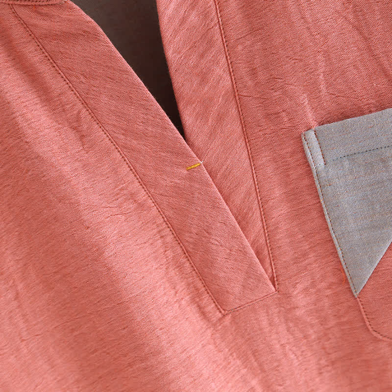 Colorblock Double Layer Cotton Gauze Pajama Set - image 6