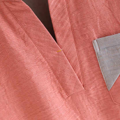 Colorblock Double Layer Cotton Gauze Pajama Set - image 6