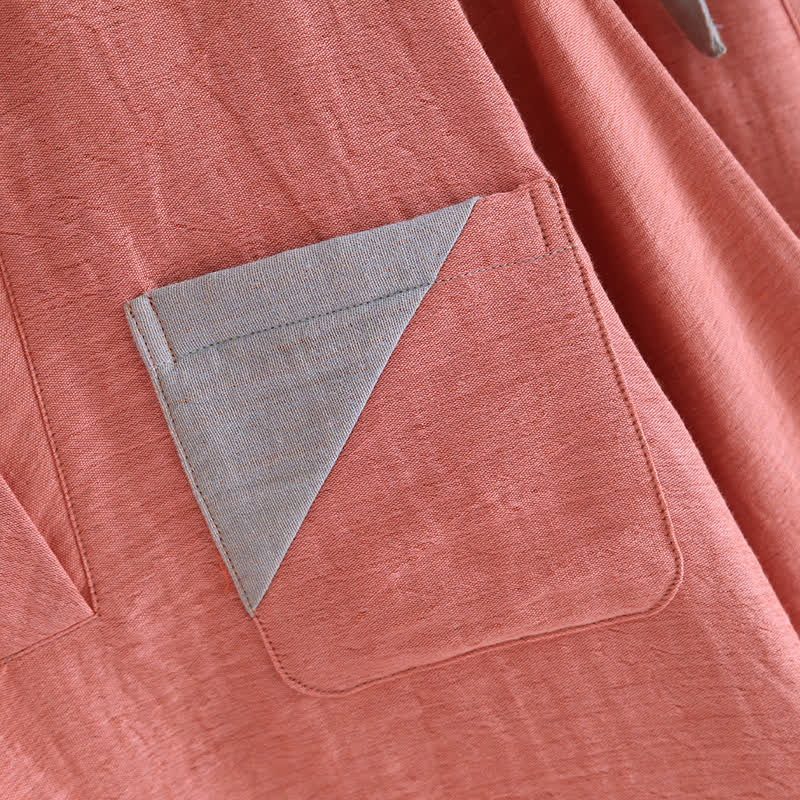 Colorblock Double Layer Cotton Gauze Pajama Set - image 9