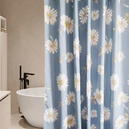Waterproof Decorative Floral Shower Curtain - image 2
