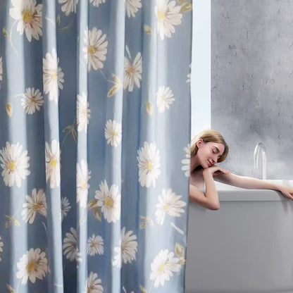 Waterproof Decorative Floral Shower Curtain - image 1