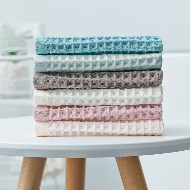 Ownkoti Simple Cotton Waffle Weave Towel (6PCS) - image 2