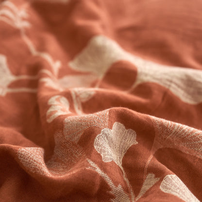 Button Ginkgo Leaf Cotton Gauze Bedding Set (4PCS) - image 17