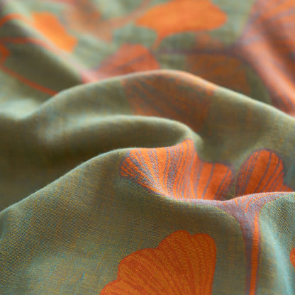 Button Ginkgo Leaf Cotton Gauze Bedding Set (4PCS) - image 6