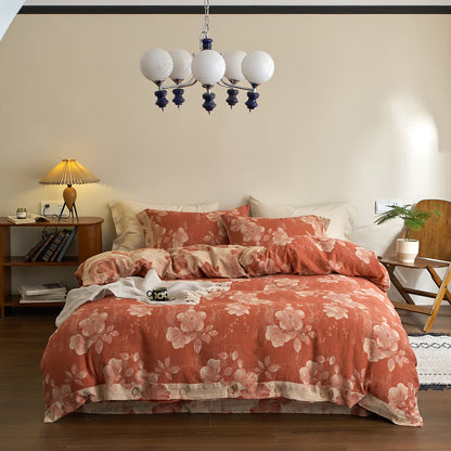 Button Yarn-dyed Cotton Gauze Bedding Set (4PCS) - image 20