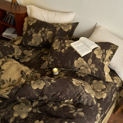 Button Yarn-dyed Cotton Gauze Bedding Set (4PCS) - image 28