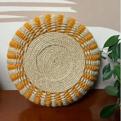 Sunflower Handmade Hemp Rope Storage Basket - image 2
