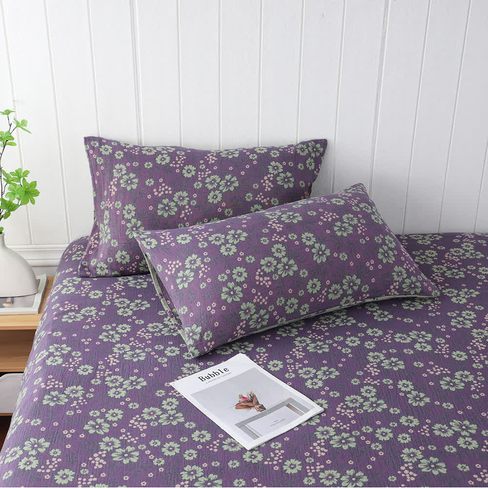 Cotton Gauze Blomming Floral Breathable Pillowcases(2PCS) - 4PCS - 18" x 29" - image 0