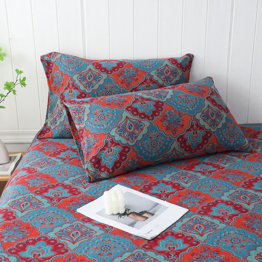 Breathable Vintage Cotton Gauze Pillowcases(2PCS) - 4PCS - 18" x 29" - image 0