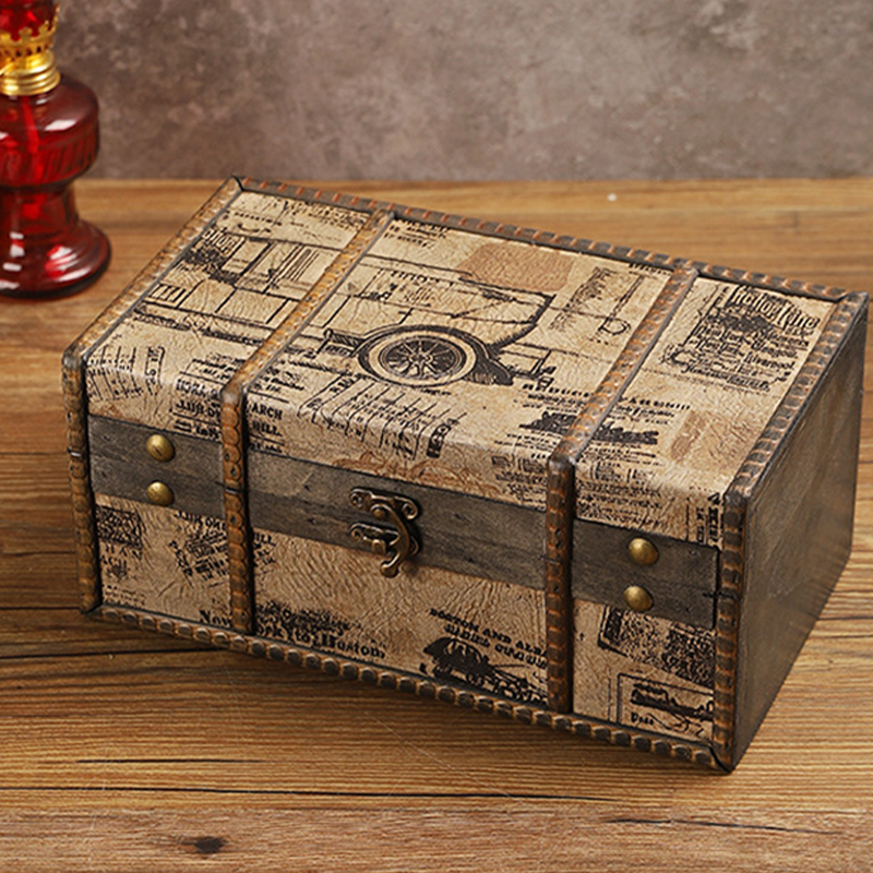 Wooden Vintage Tabletop Storage Box - image 3