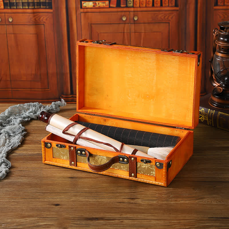 Vintage Wooden Functional Storage Prop Box - image 5