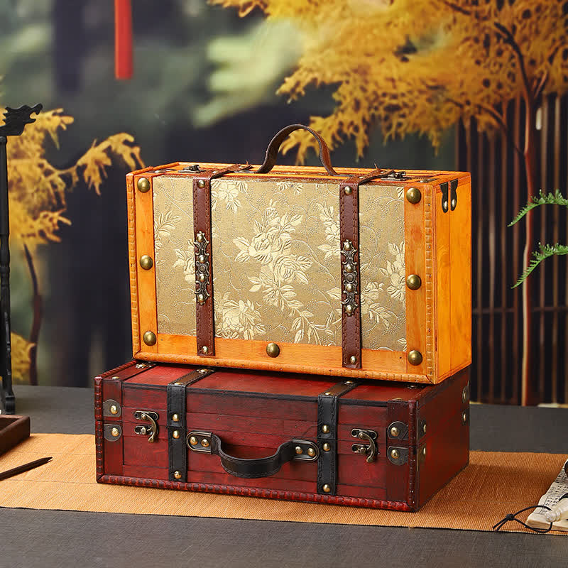 Vintage Wooden Functional Storage Prop Box - image 1