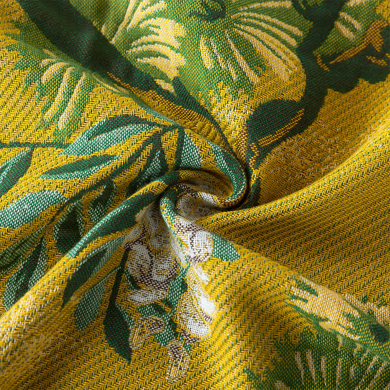 Cotton Gauze Reversible Jungle Print Quilt - image 2