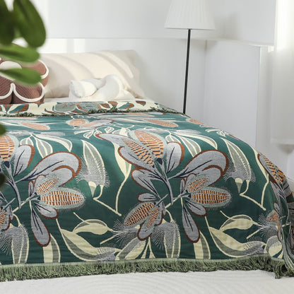 Rural Corn Cotton Gauze Tassel Sofa Blanket - image 4