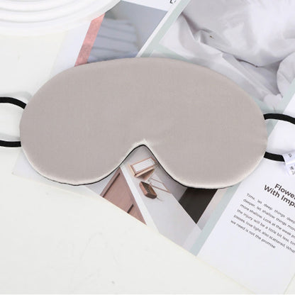 Solid Color Silk Sleeping Eye Mask - Grey - 8.07" x 4.33" - 1PC - image 5