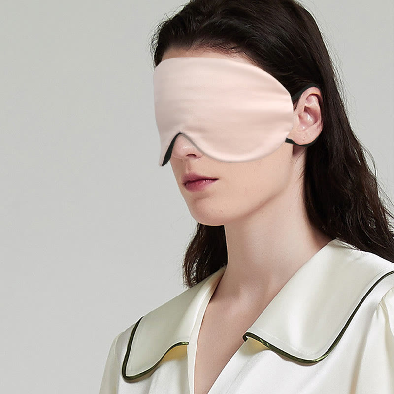 Solid Color Silk Sleeping Eye Mask - image 0